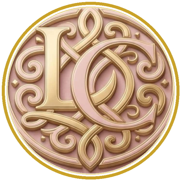 Lucrative Consultancy LLC gold monogram logo